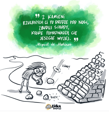 O włóczce i kamieniach w relacjach
