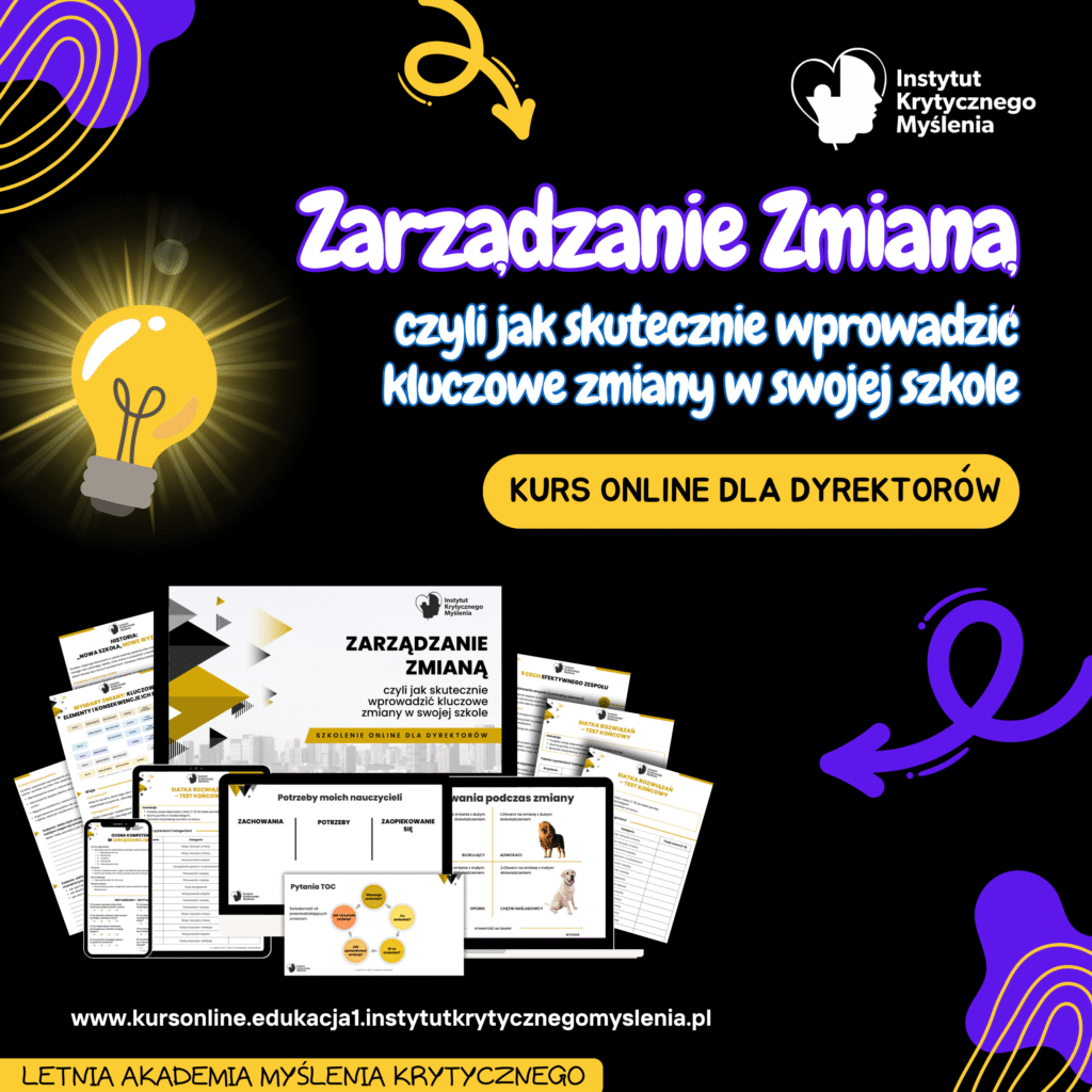 Wakacje – czas liderów, którzy chcą budować szkołę wolną od chaosu