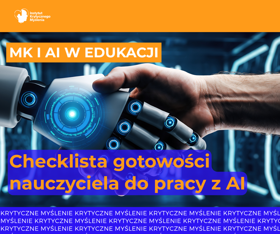 „Czuję się z tym sam/a”. Checklista gotowości nauczyciela do pracy z AI, nie dla informatyka.